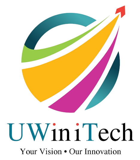 The image shows the logo of the company UWin itech with tag line Your Vision, Our Vision
