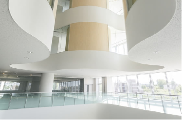 Image of Fire-resistant FG Board installed in Hokkaido University International Center for Food & Medical Innovation, ensuring safety with a clean, professional interior finish.